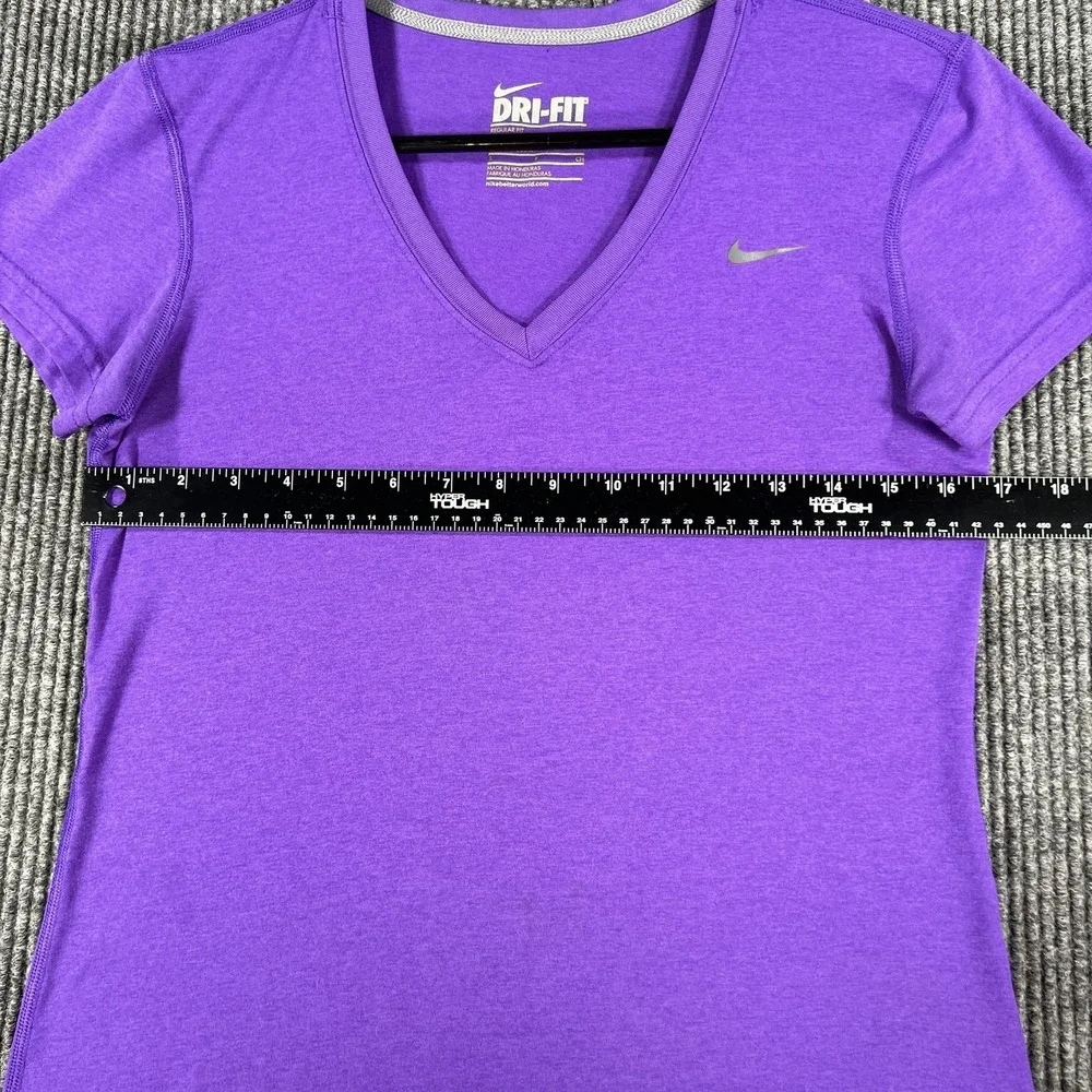Nike Dri-FIT Shirt Womens Small Purple Athletic Training Running Tee Performance